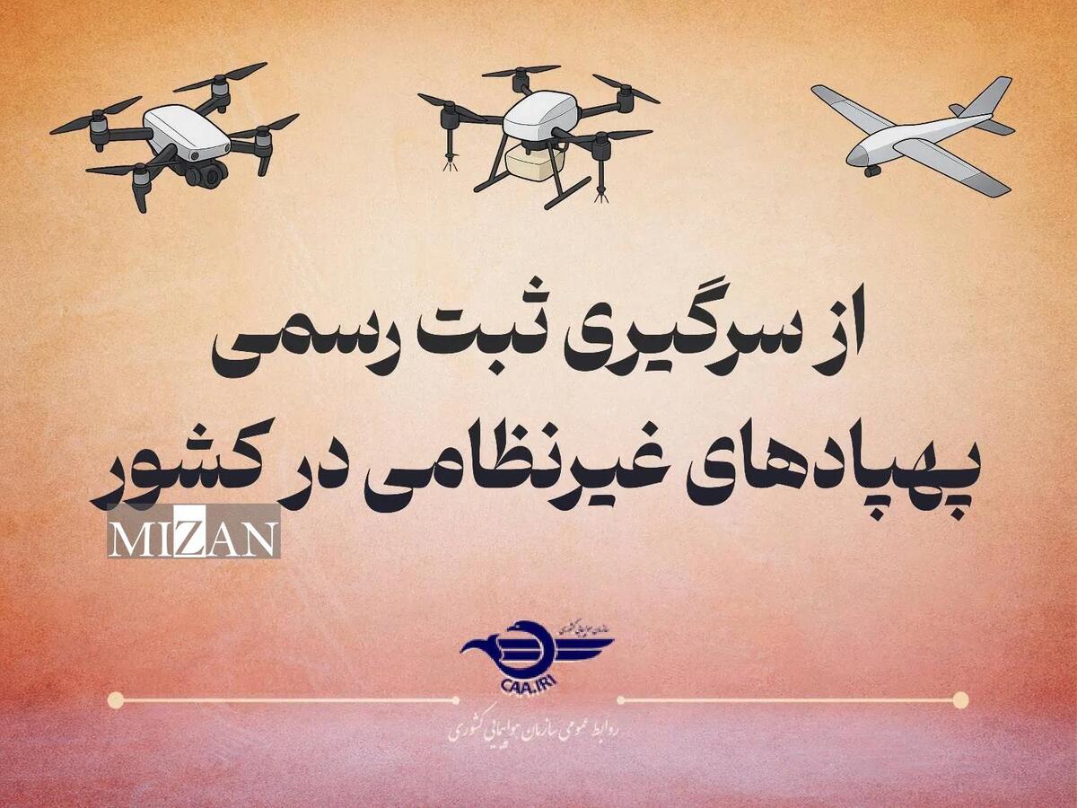 پرواز هرگونه پهپاد غیرنظامی بدون پلاک از امروز غیرقانونی است