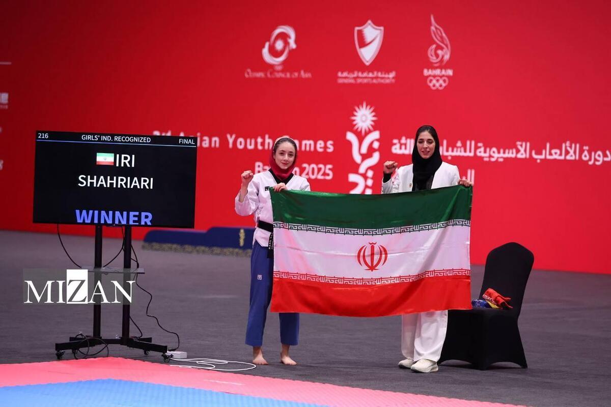 بازی‌های آسیایی جوانان| شهریاری دومین طلای کاروان ایران را در پومسه دختران به‌دست آورد