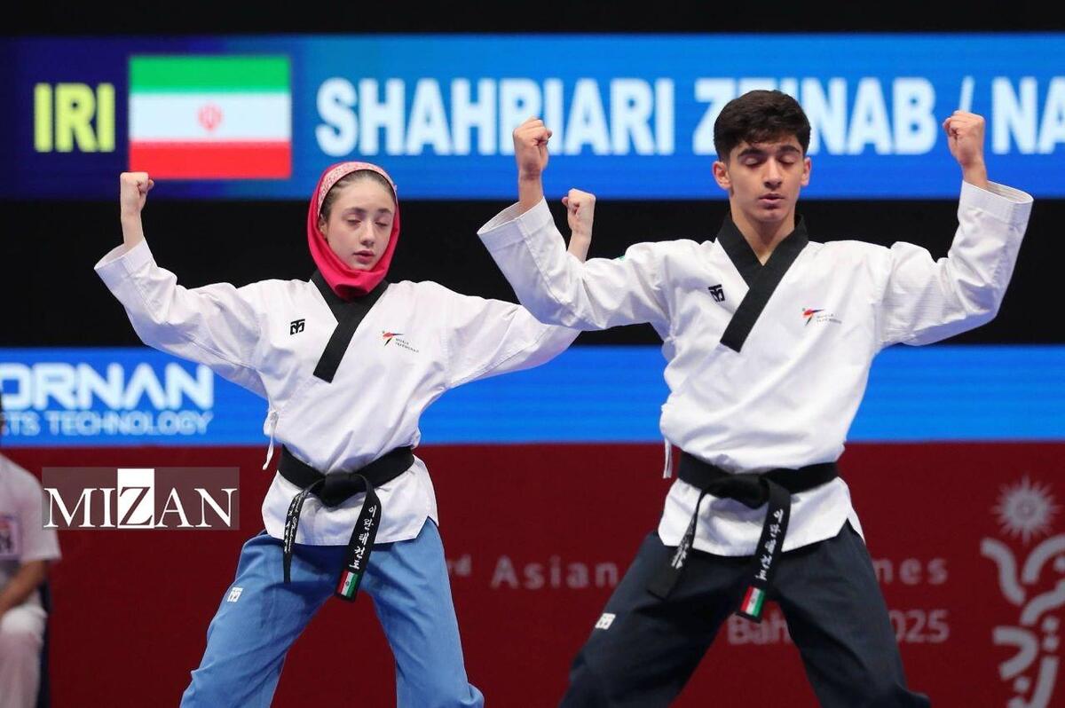 بازی‌های آسیایی جوانان| سومین طلای کاروان ایران برای تیم میکس پومسه