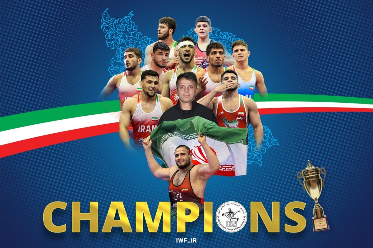 تیم ملی کشتی فرنگی ایران قهرمان‌ امیدهای جهان شد