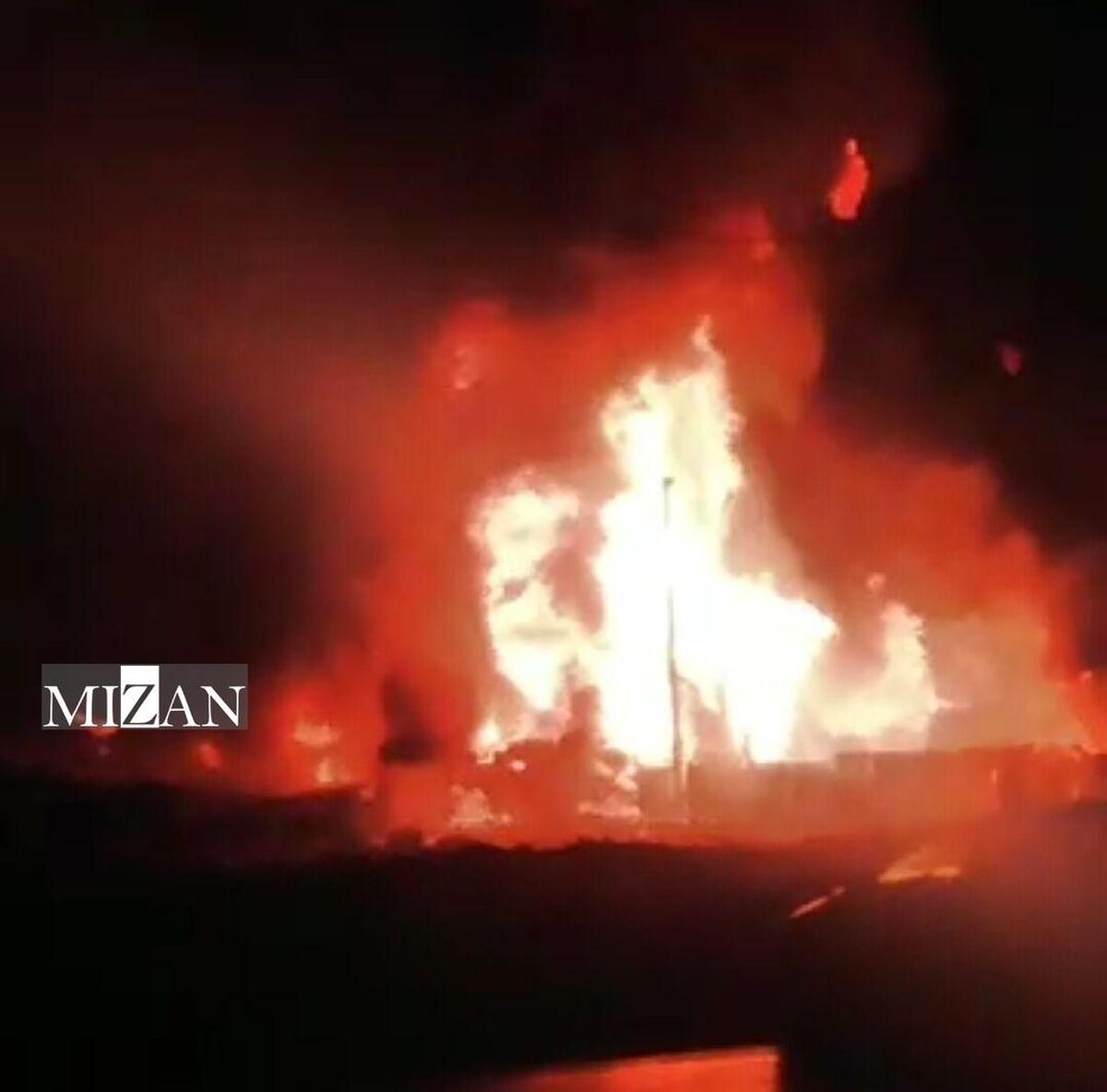 مهار آتش‌سوزی کارگاه گاز مایع‌ در شیراز