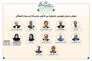 معرفی مدیران بخش‌های چهارمین جشنواره بین‌المللی چندرسانه‌ای میراث‌فرهنگی 
