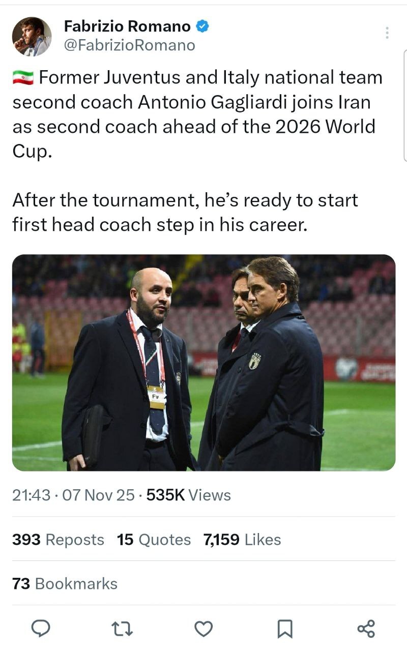 گالیاردی جانشین قلعهنویی در تیم ملی فوتبال ایران؟ +عکس گالیاردی جانشین قلعهنویی در تیم ملی فوتبال ایران؟ +عکس