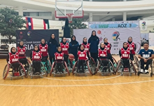 بسکتبال با ویلچر قهرمانی آسیا| پیروزی مقتدرانه تیم ملی زنان برابر فیلیپین