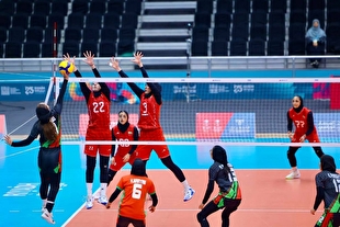 بازی‌های کشورهای اسلامی| پیروزی تیم ملی والیبال زنان برابر افغانستان