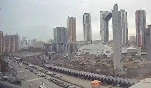 ریزش بخشی از ساختمان پیست اسکی در حومه مسکو