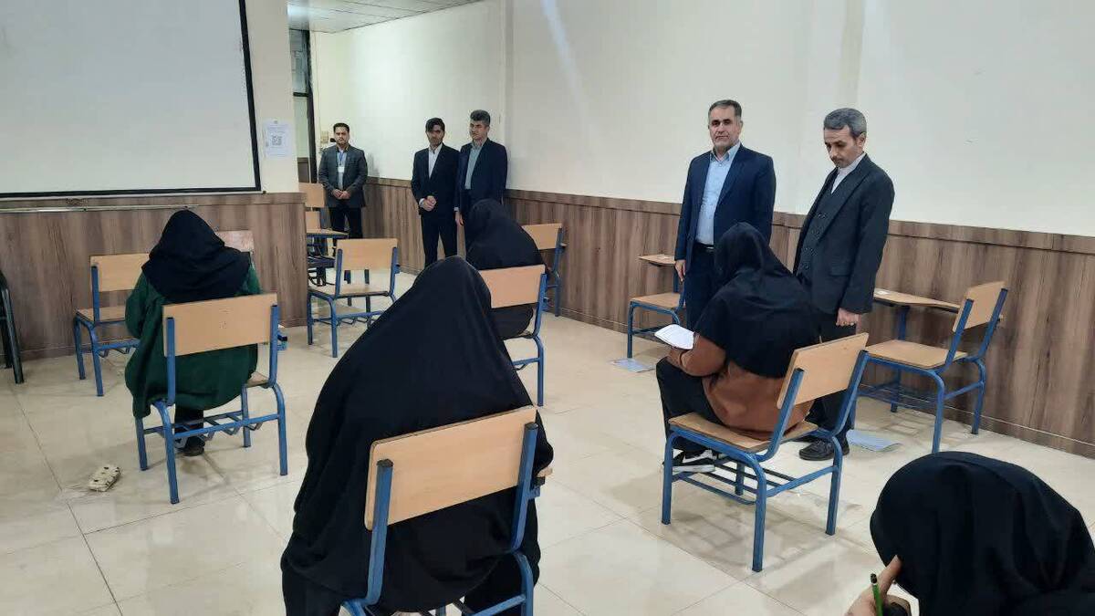 بازدید معاون منابع انسانی و امور فرهنگی دادگستری گلستان از محل برگزاری آزمون منصب قضاوت