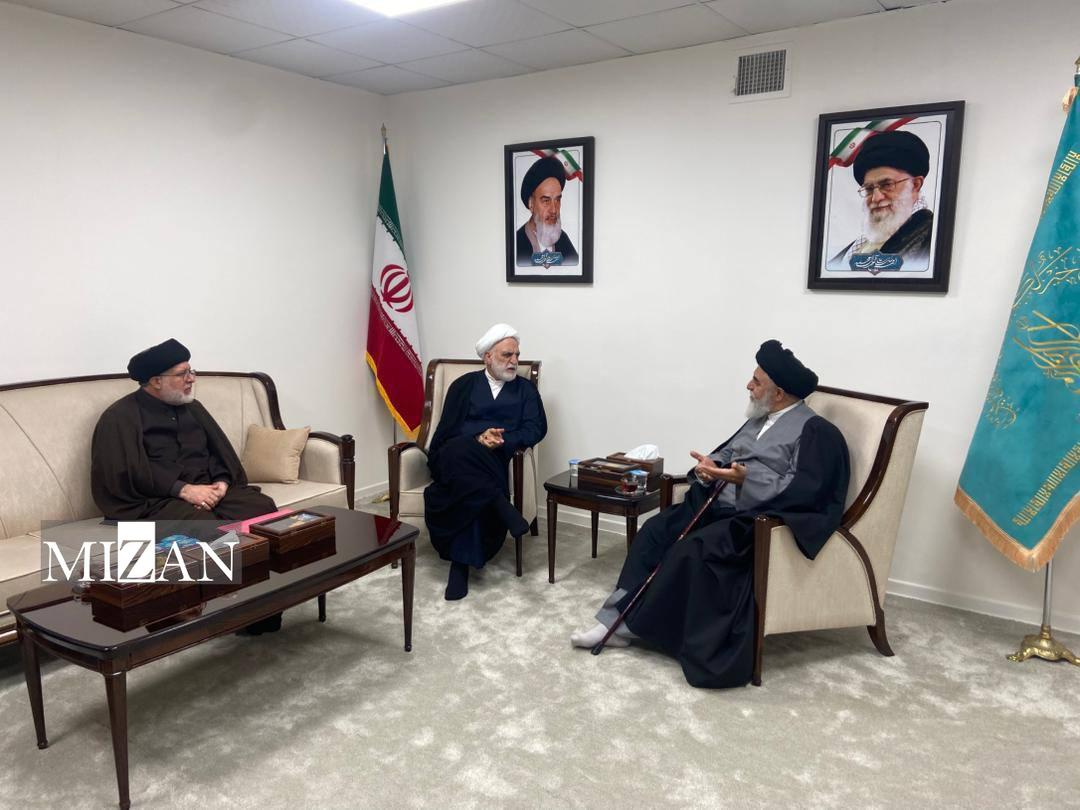 حضور حجتالاسلام والمسلمین محسنی اژهای در مسجد مقدس جمکران / بازدید رئیس عدلیه از کتابخانه موسسه امام صادق (ع) حضور حجتالاسلام والمسلمین محسنی اژهای در مسجد مقدس جمکران / بازدید رئیس عدلیه از کتابخانه موسسه امام صادق (ع)