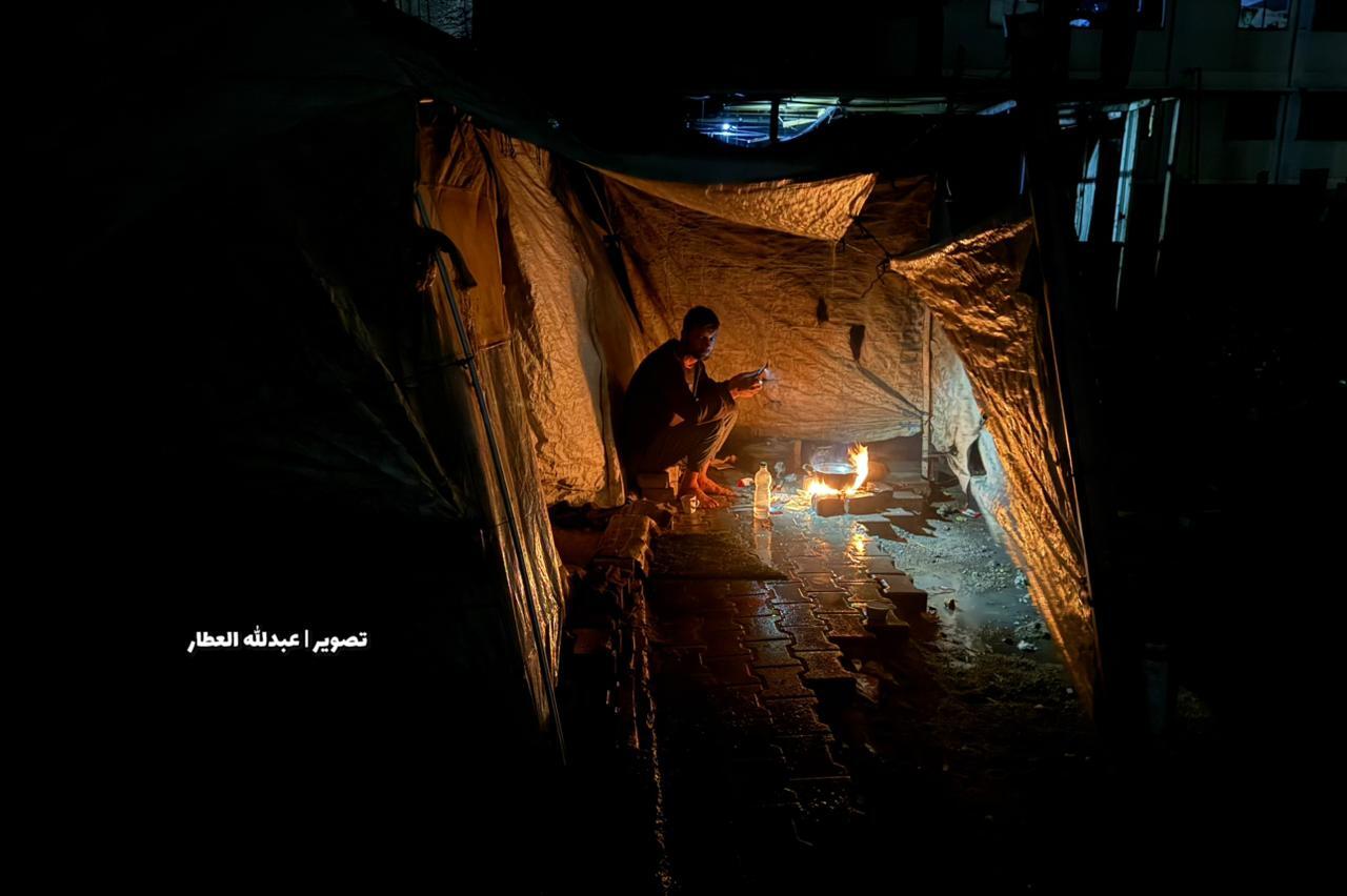 بحران انسانی در زمان با سرمای هوا و باراران/