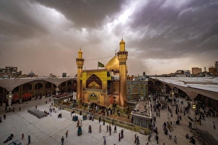 بارش باران در حرم مطهر حضرت امیرالمومنین (ع)