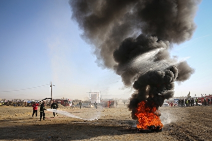 مانور مخاطرات طبیعی همدان