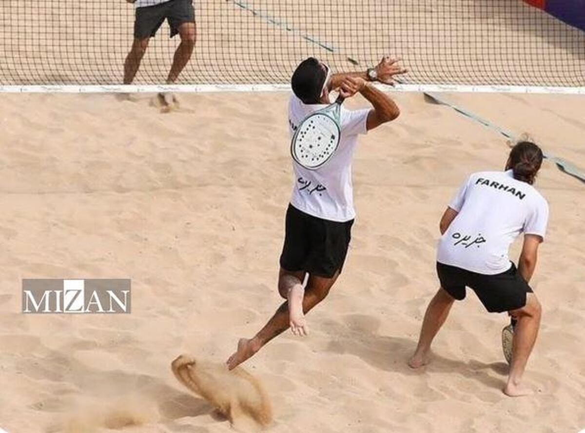تنور داغ تنیس ساحلی در کیش؛ صعود ۲۰ تیم به راند دوم رقابت‌های بین‌المللی (BT۵۰)
