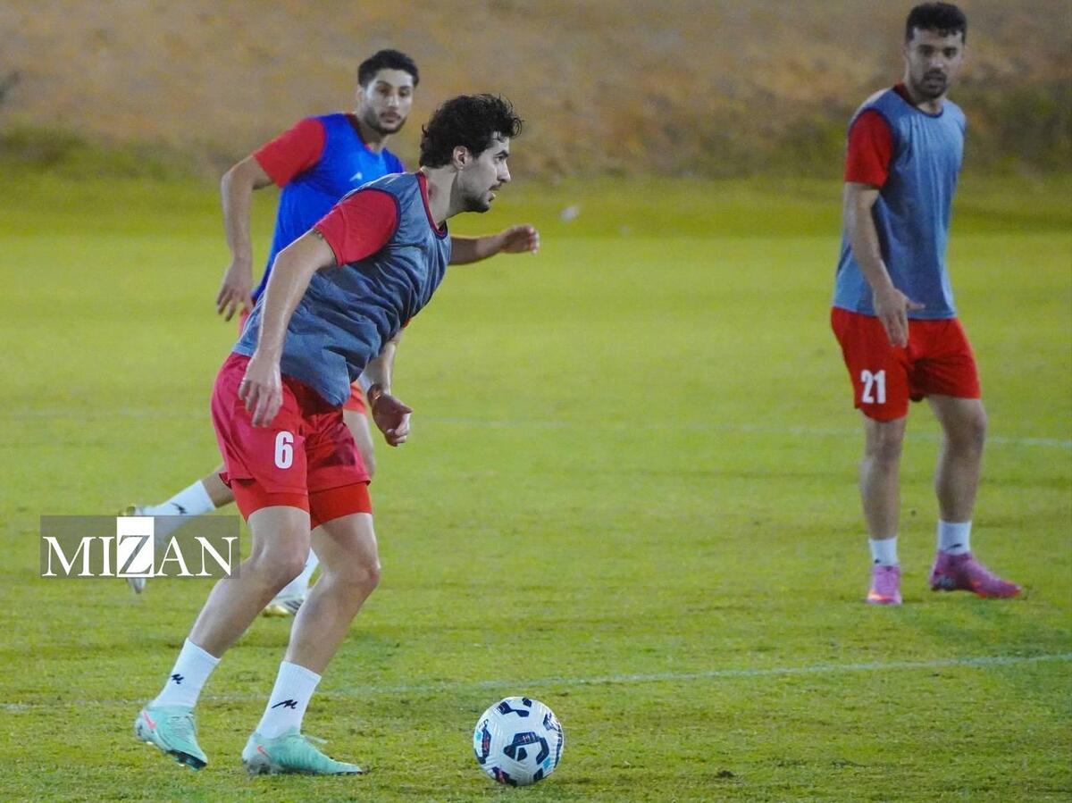 تمرین شاداب تیم ملی فوتبال در شب بازگشت محمدمهدی محبی