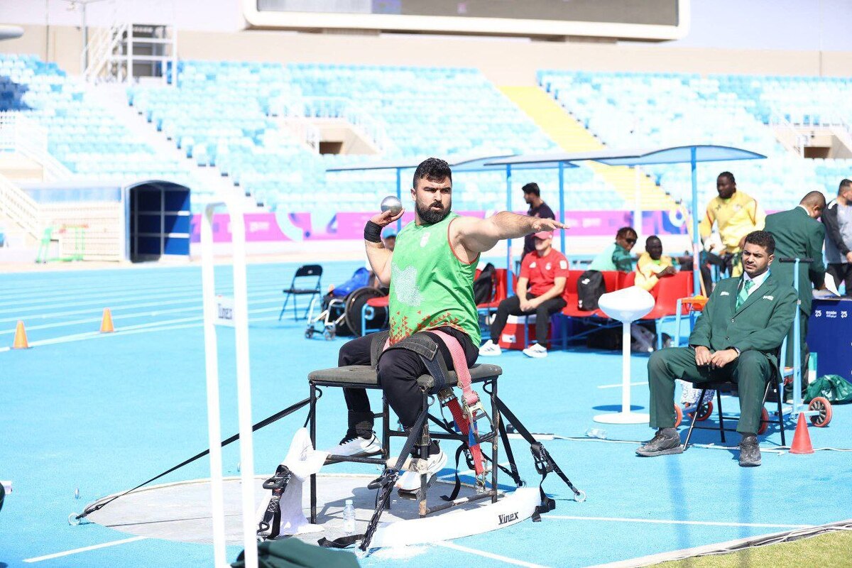 بازی‌های کشور‌های اسلامی| طلای پرتاب وزنه پارادوومیدانی به یاسین خسروی رسید