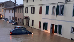 وقوع سیل در شمال ایتالیا پس از بارش‌های بی‌سابقه