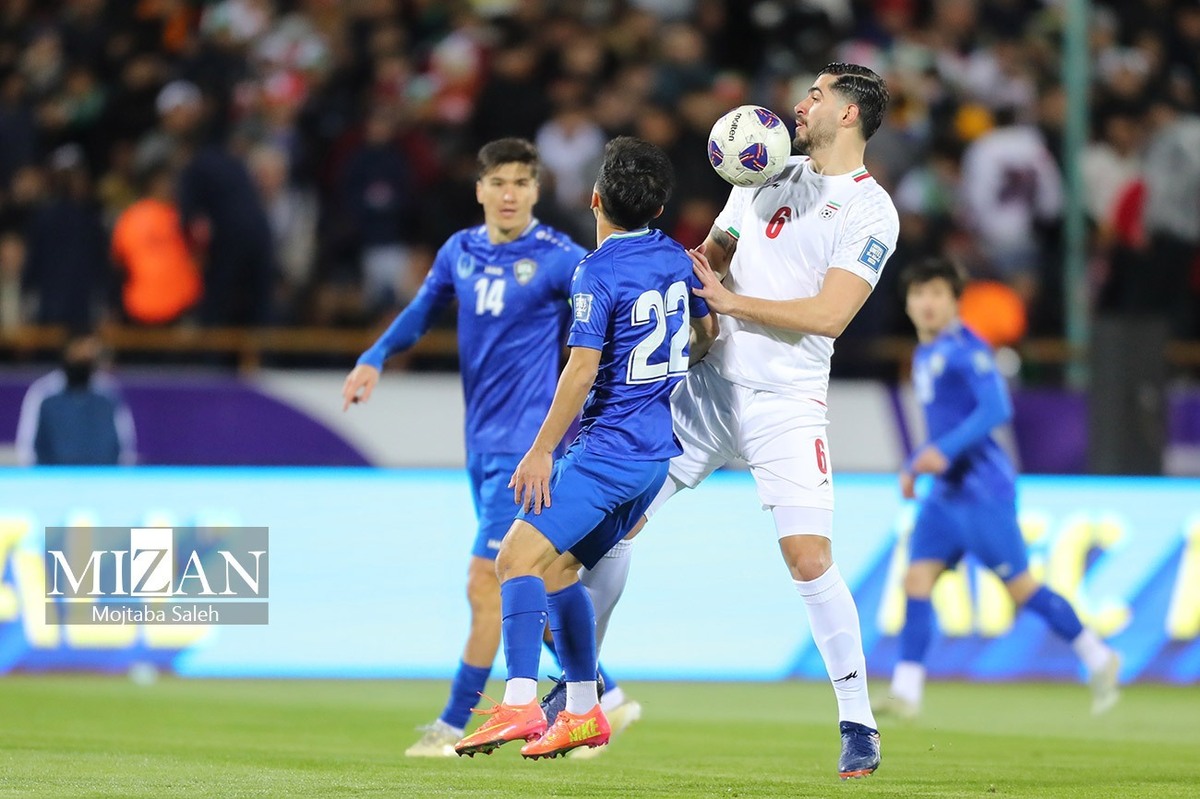 تساوی ایران و ازبکستان در نیمه نخست