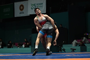 بازی‌های کشور‌های اسلامی| امیر عبدی در کشتی فرنگی به مدال نقره رسید