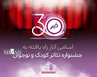 اعلام اسامی آثار راه‌یافته به بخش‌های مختلف جشنواره بین‌المللی تئاتر کودک و نوجوان