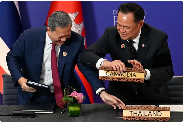 تایلند و کامبوج ترامپ وارد مالزی شد؛ امضای توافق صلح میان تایلند و کامبوج