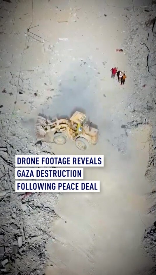 تخلیه زباله ارتش رژیم صهیونیستی در غزه