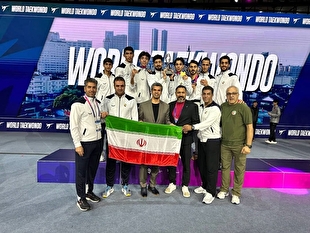 تکواندو قهرمانی جهان| تیم ملی مردان ایران نایب قهرمان شد