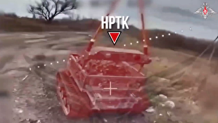 تصاویری از تخریب تجهیزات ناتو توسط پهپاد‌های روسی