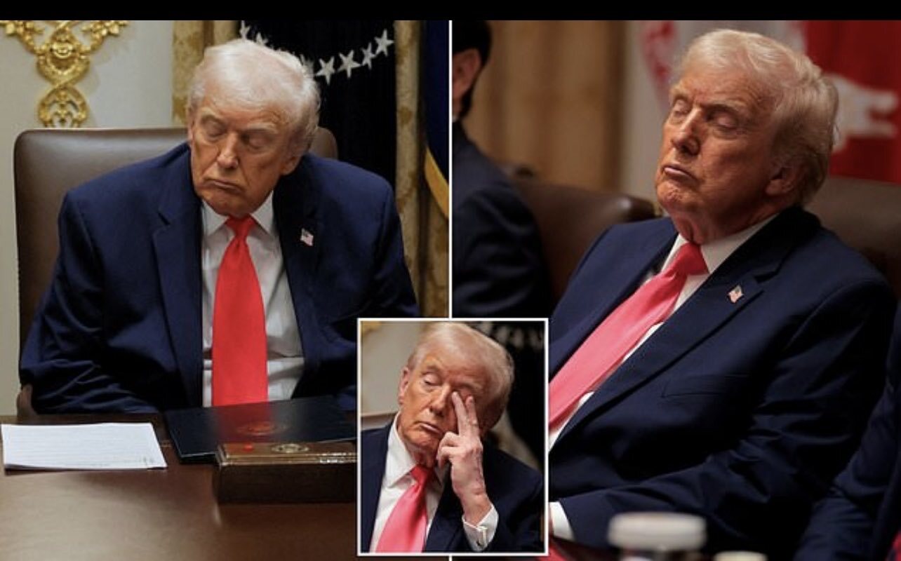 چرت زدن ترامپ بار دیگر سوژه رسانه‌ها شد