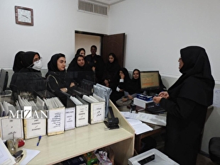 بازدید دانشجویان رشته حقوق پیام‌نور رفسنجان از مجتمع قضایی دادگاه‌های صلح و شورای حل اختلاف