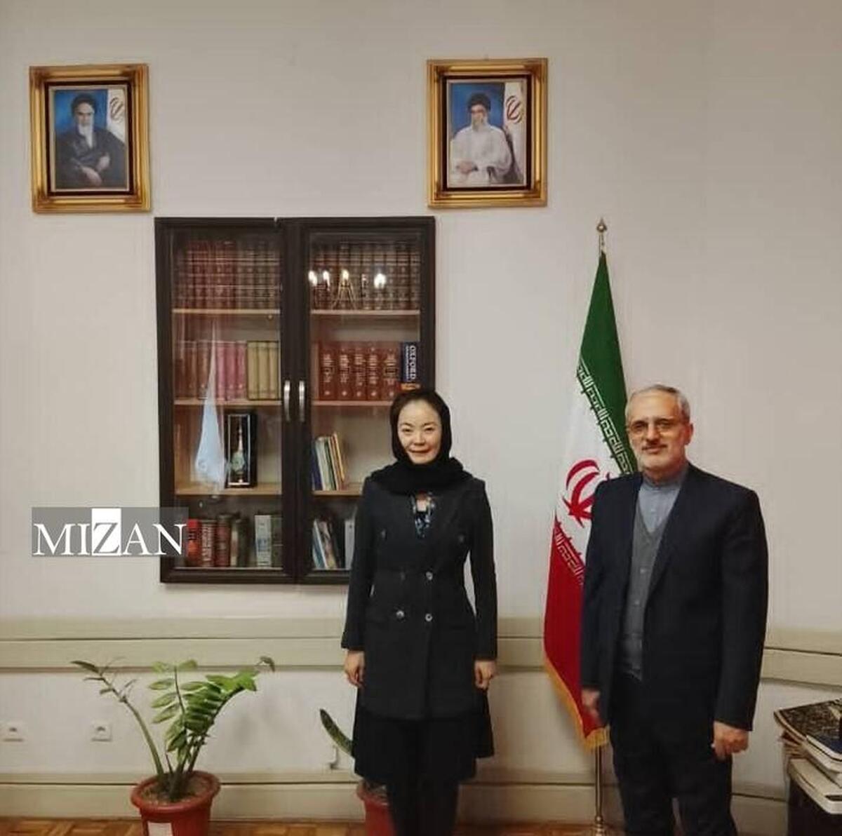 دیدار معاون دبیرکل سازمان شانگهای با مدیرکل امور سازمان شانگهای وزارت امور خارجه