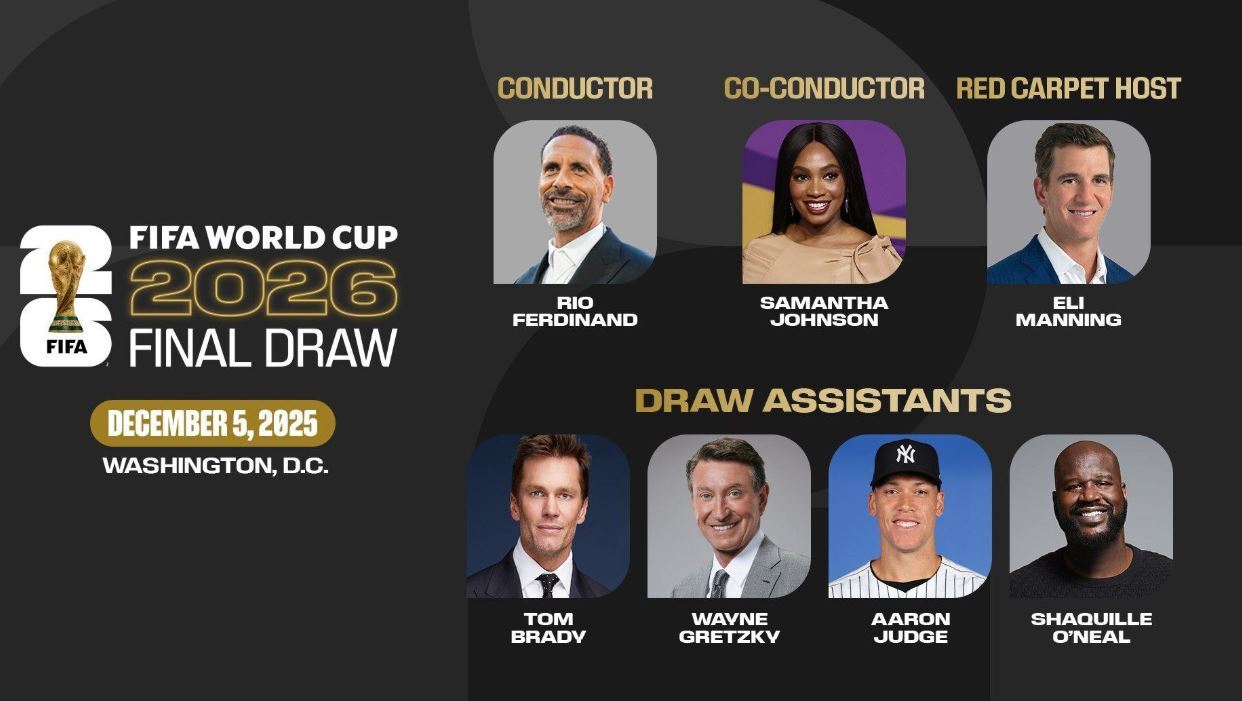 مهمانان ویژه قرعه‌کشی جام جهانی اعلام شد/ شکیل اونیل ایران را به گروه مرگ می‌فرستد؟