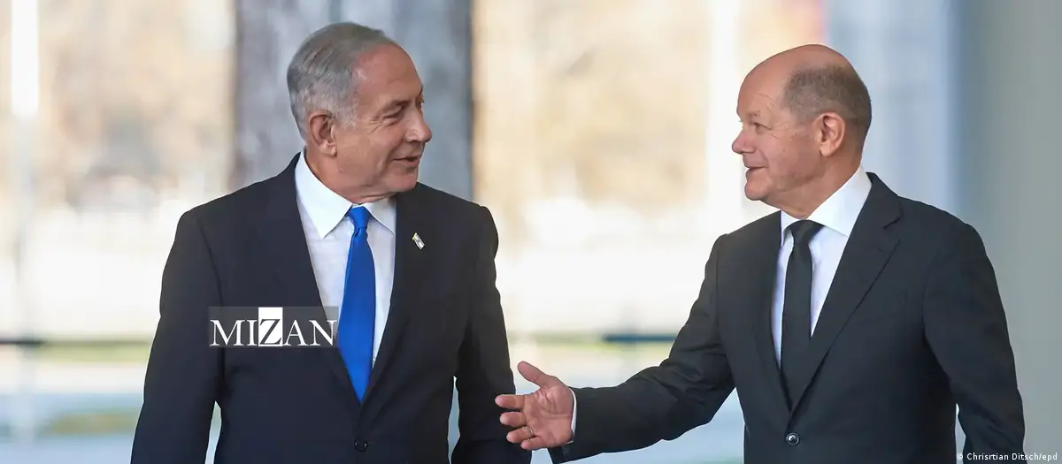 دیدار و گفتوگوی اولاف شولتز، صدراعظم آلمان با بنیامین نتانیاهو، نخستوزیر رژیم صهیونیستی چراغ سبز برلین به جنایتهای رژیم صهیونیستی