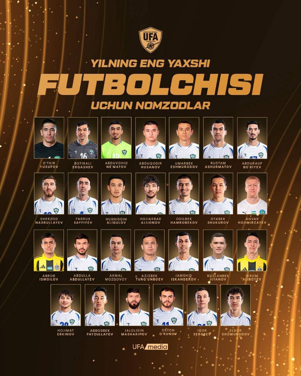 نامزدهای مرد سال فوتبال ازبکستان اعلام شد/ حضور ستارگان استقلال و پرسپولیس در لیست نامزدهای مرد سال فوتبال ازبکستان اعلام شد/ حضور ستارگان استقلال و پرسپولیس در لیست