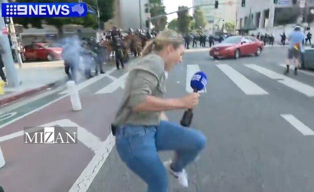 شلیک گلوله توسط پلیس آمریکا به سمت خبرنگار استرالیایی در اعتراضات لسآنجلس جام جهانی ۲۰۲۶؛ بیتوجهی فیفا به نقض حقوق بشر در آمریکا