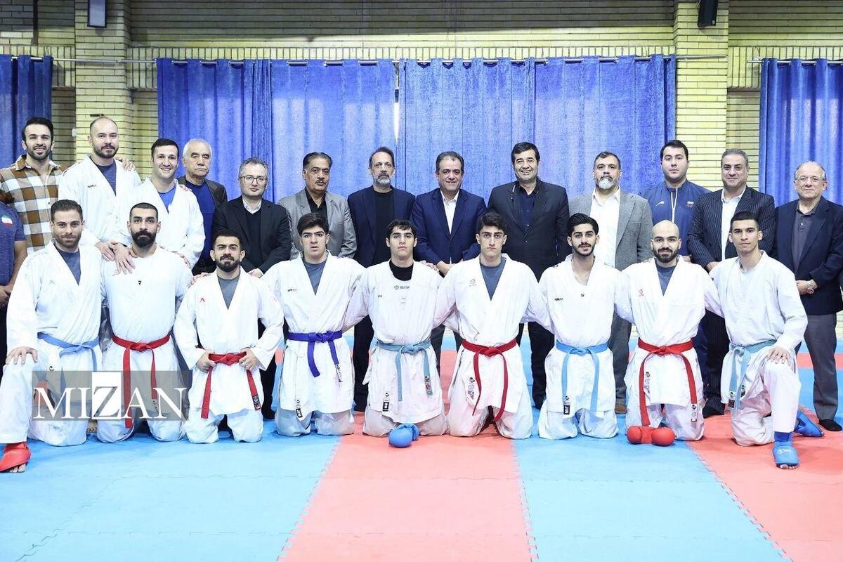 حضور وزیر ورزش و جوانان در اردوی تیم ملی کاراته/ دنیامالی: درخشش کاراته‌کا‌ها انتظارات را بالا برده