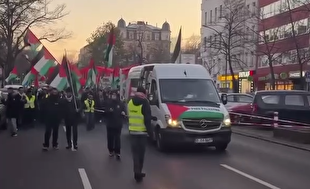 تظاهرات گسترده مردم برلین در حمایت از غزه