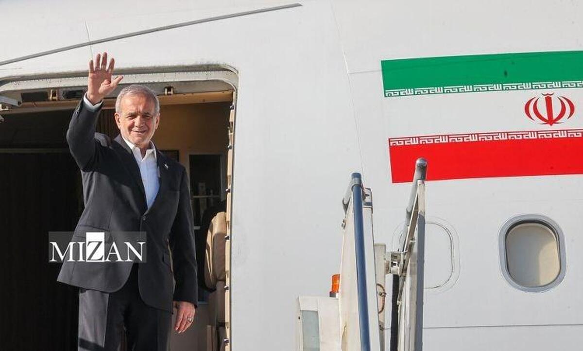 پزشکیان قزاقستان را به مقصد ترکمنستان ترک کرد