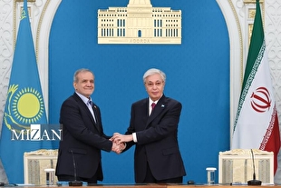 تاکید روسای جمهور ایران و قزاقستان بر ارتقای سطح همکاری‌های دوجانبه به شراکت گسترده‌تر