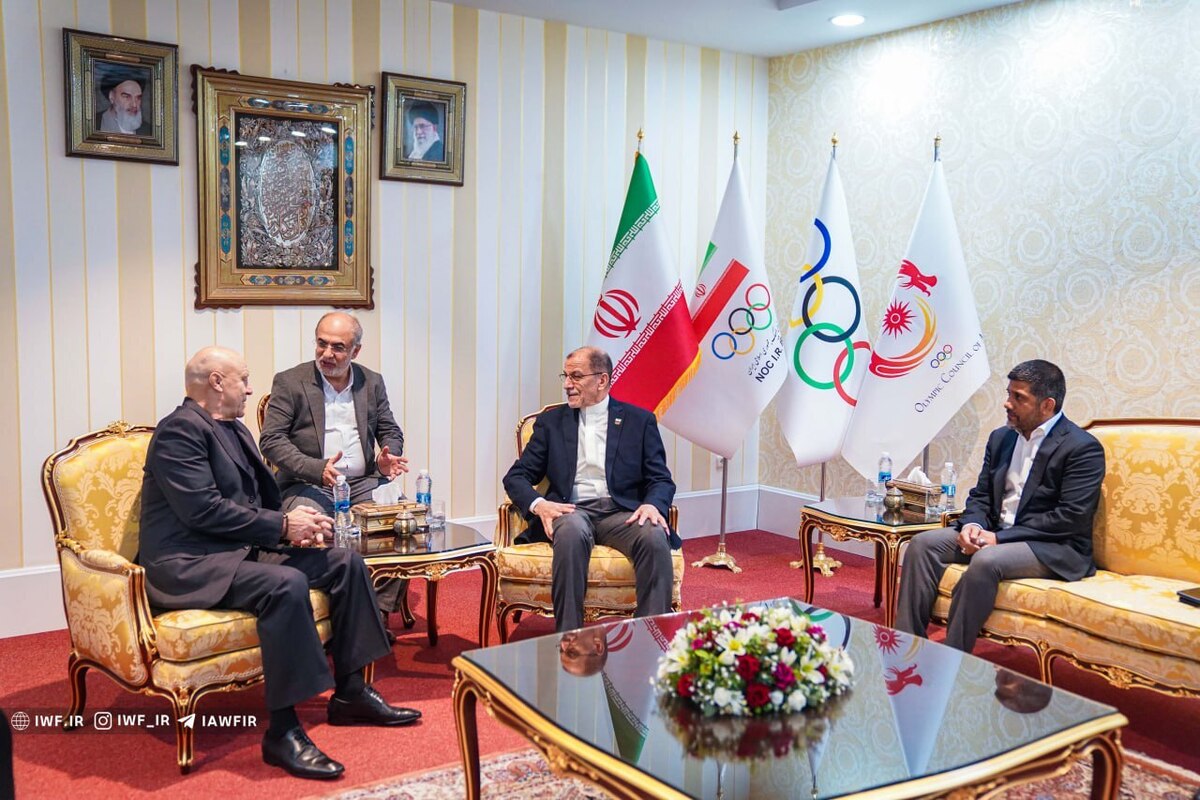 دیدار نایب رئیس اتحادیه جهانی کشتی با رئیس کمیته ملی المپیک