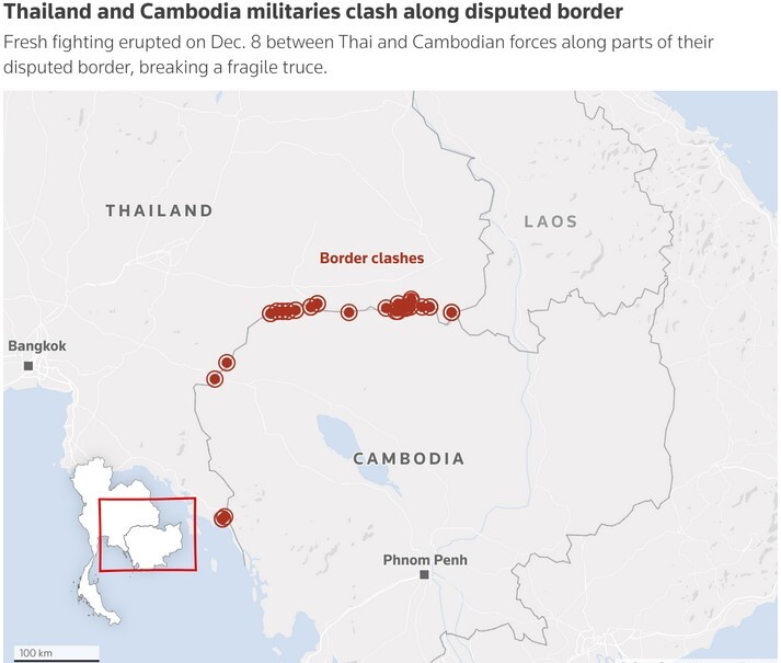 تداوم درگیریهای مرزی تایلند و کامبوج؛ ناکامی تلاش ترامپ برای آتشبس تداوم درگیریهای مرزی تایلند و کامبوج؛ ناکامی تلاش ترامپ برای آتشبس
