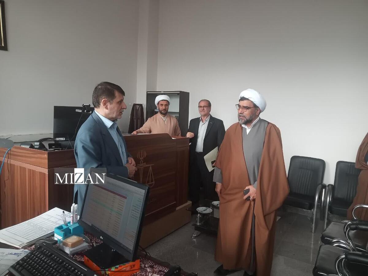 بازدید رئیس کل دادگستری آذربایجان شرقی و هیئت همراه از حوزه قضایی شهرستان اهر