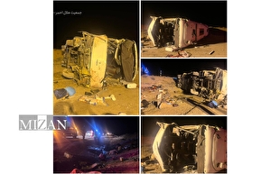 واژگونی اتوبوس در محور نطنز - اصفهان؛ ۱۳ نفر جان باختند