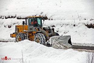 بارش برف و باران در جاده‌های ۹ استان کشور