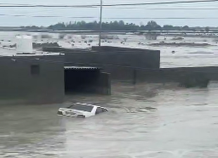 آبگرفتگی شدید در یکی از روستاهای سیریک هرمزگان