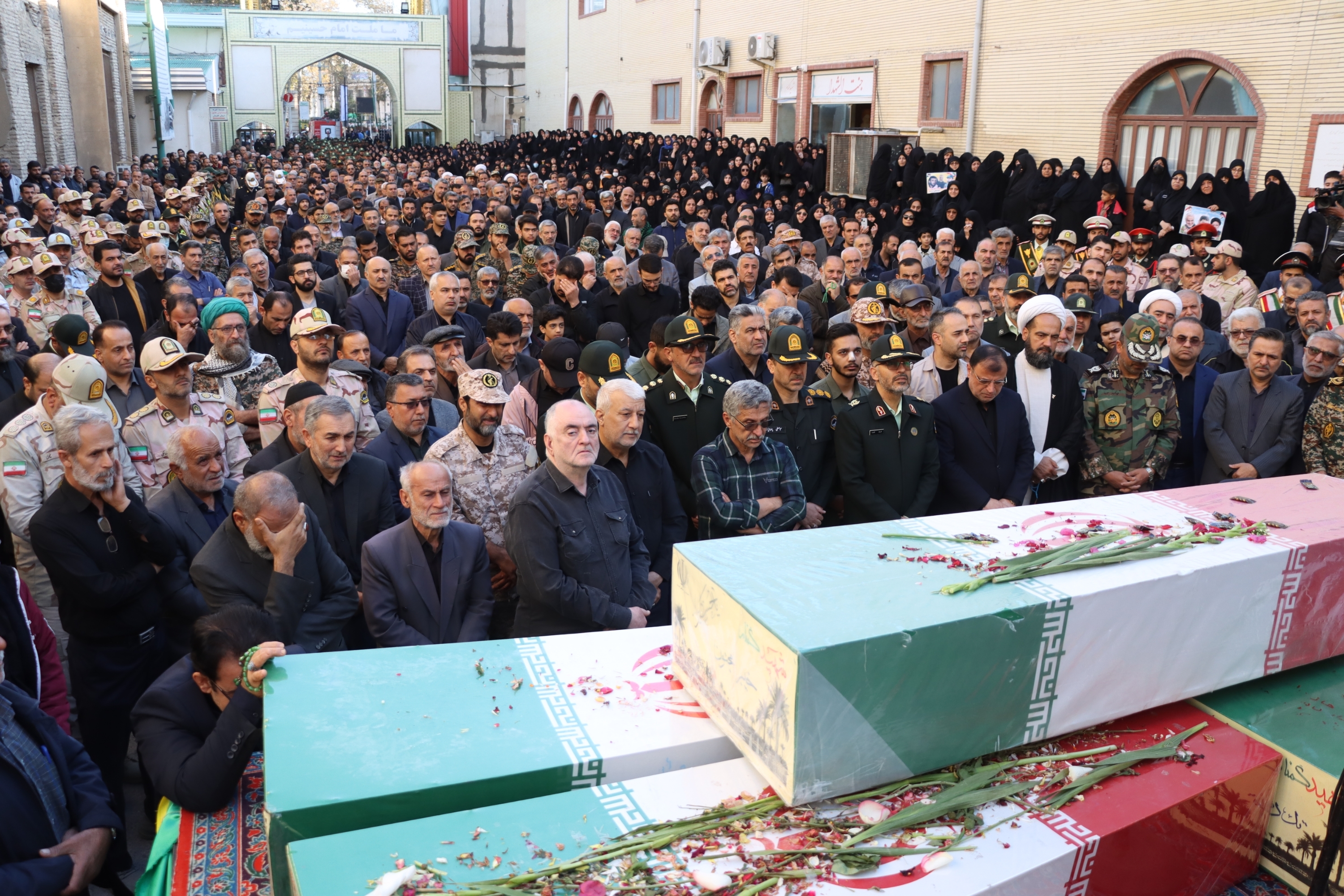 تشییع و تدفین پیکر پاک شهدای گمنام در گرگان