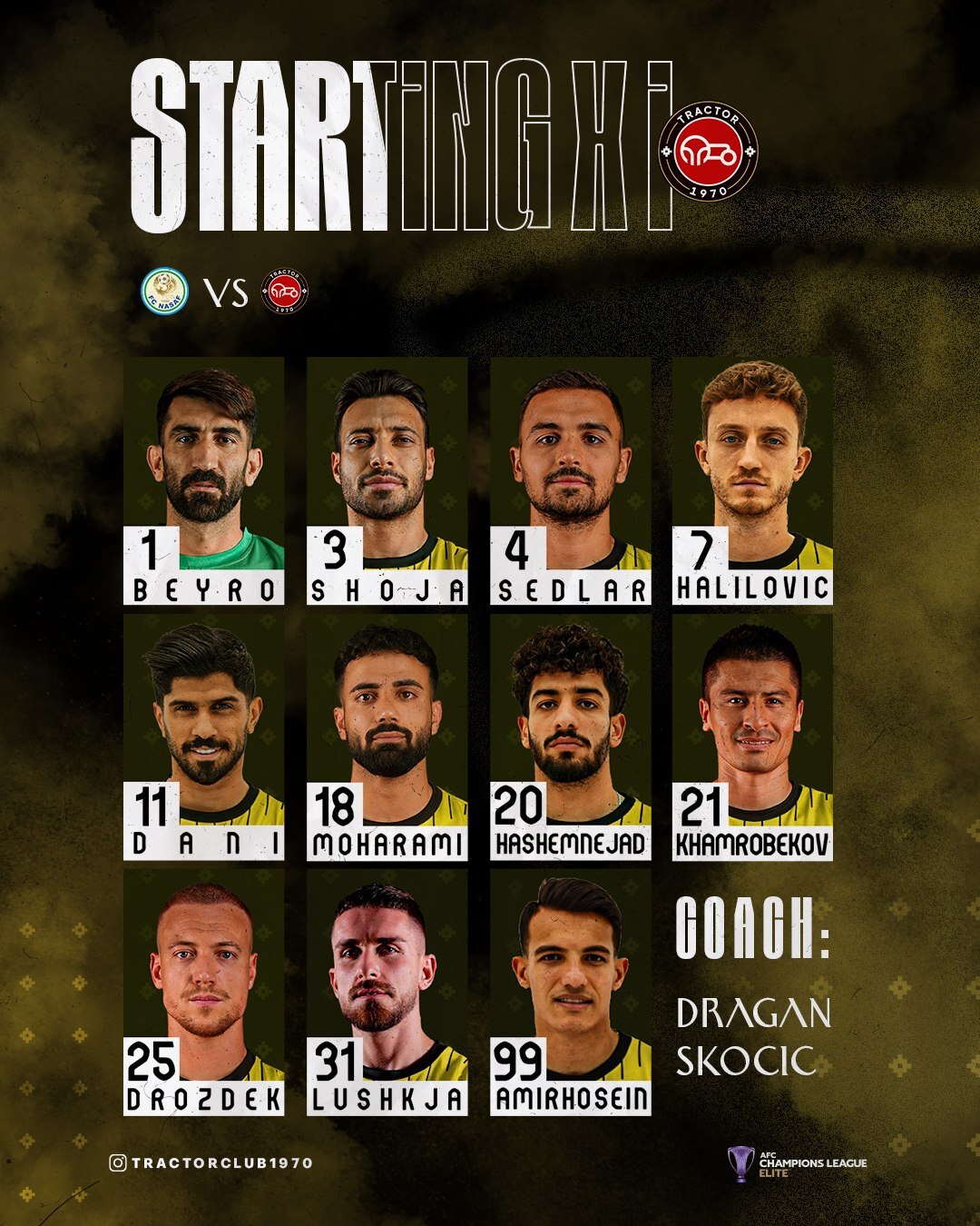 تراکتور ترکیب تراکتور برابر نسف قارشی اعلام شد