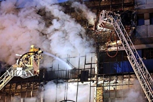 یک فوتی و ۳ مصدوم در آتش‌سوزی پاساژ دو طبقه صادقیه