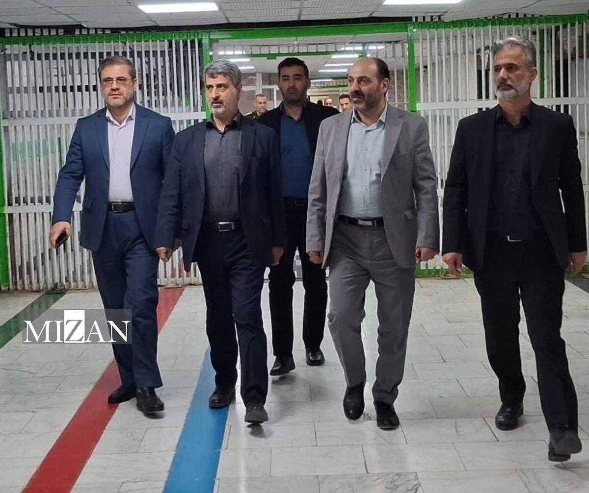 بازدید مسئولان قضایی گیلان از زندان لاکان رشت