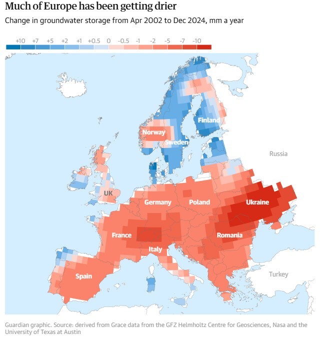 زنگ هشدار بحران آب در اروپا
