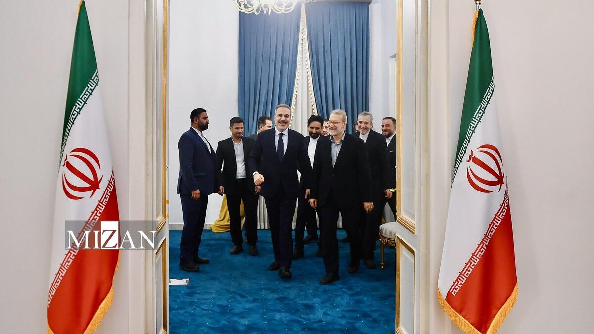 تاکید لاریجانی و فیدان بر ضرورت هماهنگی میان تهران و آنکارا برای مدیریت بحران‌های منطقه‌ای