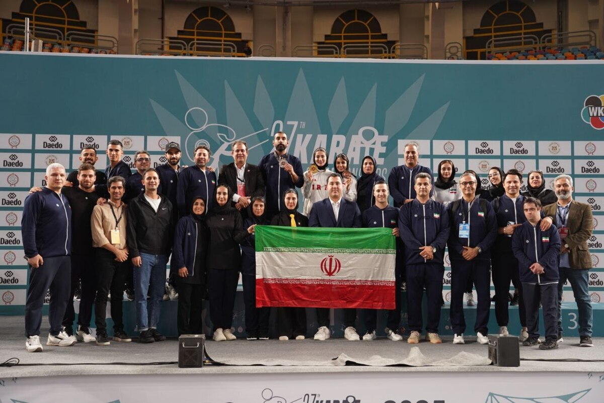 کاراته قهرمانی جهان| تیم ملی ایران نایب قهرمان شد